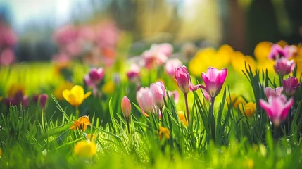 Tuinposter spring crocus flowers © Kyle