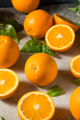 Raw Organic Juicy Oranges