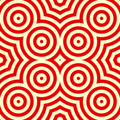 Rhombuses and circles ornament. Seamless checks, rings pattern. Diamonds, rounds backdrop. Tiles wallpaper. Ethnic motif. Geometric linear background. Digital paper. Geometrical textile print.