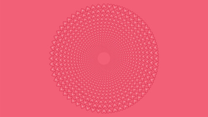 Abstract spiral love women's day pink background.