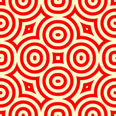 Rhombuses, circles, checks ornament. Seamless checks, rings pattern. Diamonds, rounds backdrop. Tiles wallpaper. Ethnic motif. Geometric linear background. Digital paper. Geometrical textile print.