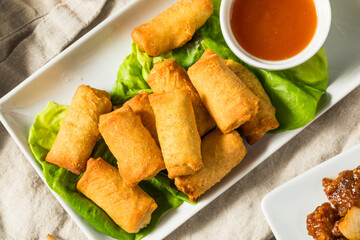 Chinese Deep Fried Vegetable Egg Rolls