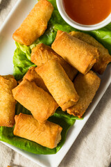 Chinese Deep Fried Vegetable Egg Rolls