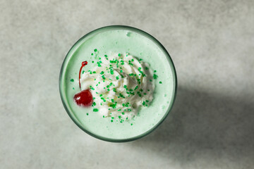 Boozy Frozen Mint Milkshake