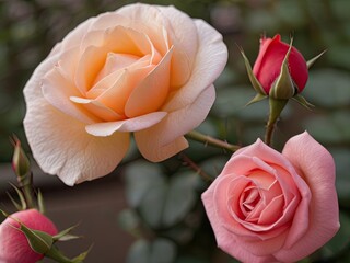 Rose in the summer garden