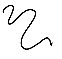 Hand drawn arrow Illustration Arrow Vector Black Doodle Handmade Grunge Isolated Sketch set on white background