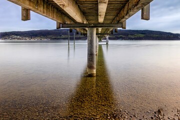 Steg beim Strandbad in Horn  am Bodensee