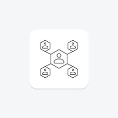 Metrics icon, kpi, data, measurement, performance thinline icon, editable vector icon, pixel perfect, illustrator ai file