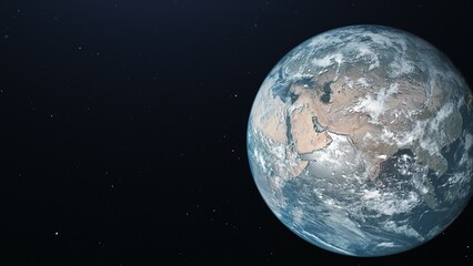 High Definition Computer Generated Earth Image,High quality 3D rendered image of Earth from space.Earth Image.