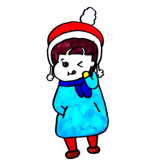 how to draw cartoon girl character