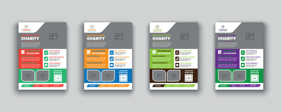 Charity organisation, nonprofit, ngo, donation, fundraising, commonality, flyer design and social banner Poster template