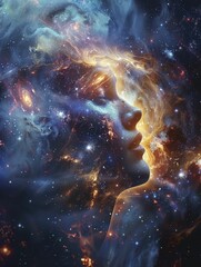 Fototapeta premium Interdimensional portal research, cross-reality science, glimpses of extraterrestrial entities, quantum mechanics lab.