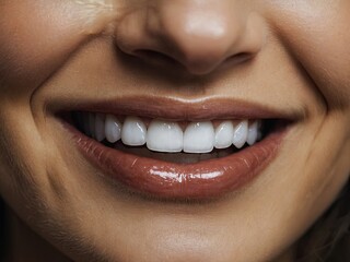 Beautiful white teeth photo.