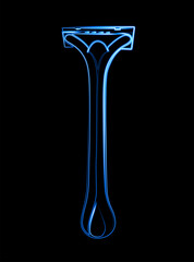 Vector isolated illustration of a razor.