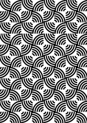 seamless pattern with broken spirals