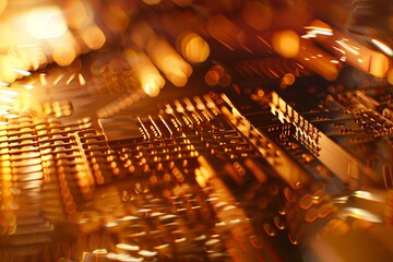 Obraz premium Close Up Shot of a Computer Keyboard