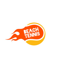 Logo template for beach tennis.	