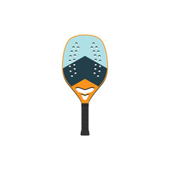 Simple beach tennis racket template.
