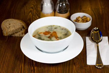 Turkish Kara Lahana corbasi - Black Cabbage or Kale Soup..