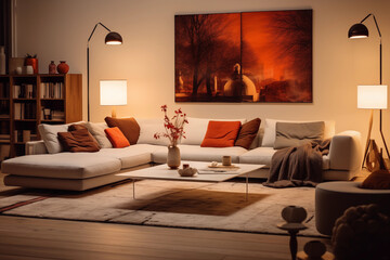A Warm and Inviting Modern Room: The Perfect Blend of Comfort and Luxury