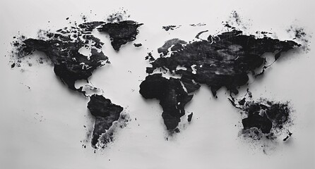 Obraz premium 3D world map illustration 