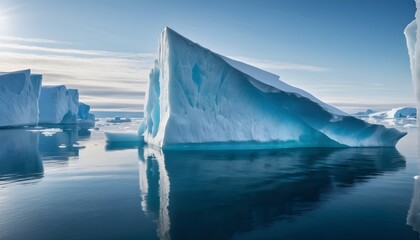 Iceberg drifting in polar regions	 - obrazy, fototapety, plakaty