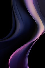 Abstract wavy lines on a black background. Abstract background