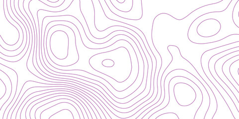 Abstract background with topographic contour map with purple color geographic line map .white wave paper curved reliefs abstract background .vector illustration of topographic line contour map design.
