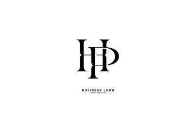 HP, PH, H, P, Abstract Letters Logo Monogram