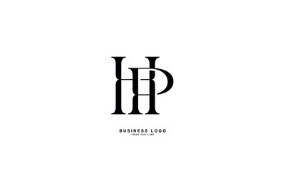 HP, PH, H, P, Abstract Letters Logo Monogram
