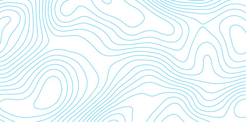 Fototapeta na wymiar Abstract background with topographic contours map with blue color geographic line map .white wave paper curved reliefs abstract background .vector illustration of topographic line contour map design .