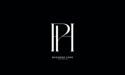 HP, PH, H, P, Abstract Letters Logo Monogram