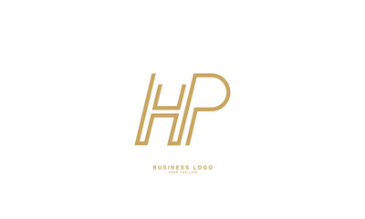 HP, PH, H, P, Abstract Letters Logo Monogram