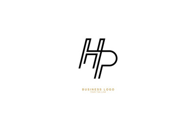 Obraz premium HP, PH, H, P, Abstract Letters Logo Monogram