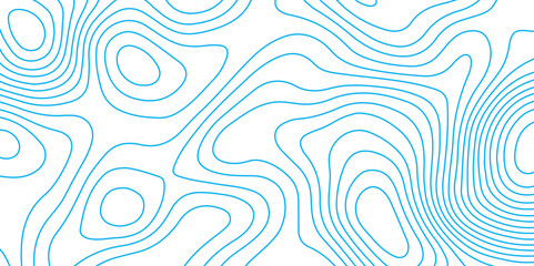 Abstract background with topographic contours map with blue color geographic line map .white wave paper curved reliefs abstract background .vector illustration of topographic line contour map design .