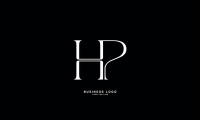 HP, PH, H, P, Abstract Letters Logo Monogram
