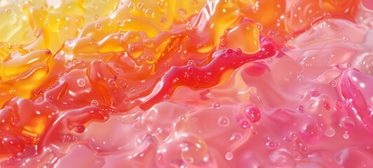 Soft and slightly sticky, this texture feels like pressing your fingers into a gummy candy - obrazy, fototapety, plakaty