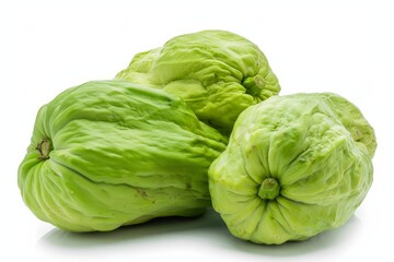 Fototapeta premium Chayote, isolated on white background