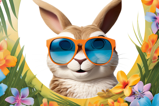 Easter bunny on vacation
