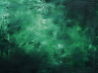 Abstract dark green grey brush oil painting style texture background