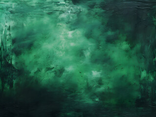 Fototapeta premium Abstract dark green grey brush oil painting style texture background
