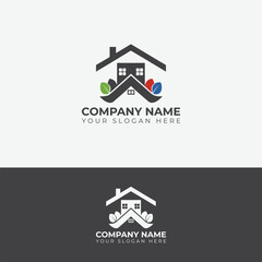 Construction Architecture Building Logo Design concept Template