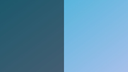 An illustration of a light blue gradient with one-half darkened. - obrazy, fototapety, plakaty