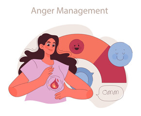 Anger Management concept.