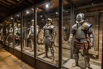 Fototapeta premium Exhibition of roman gladiators