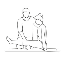 osteopath performing physical therapy