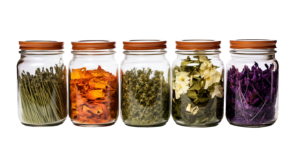 jars of preserved vegetables