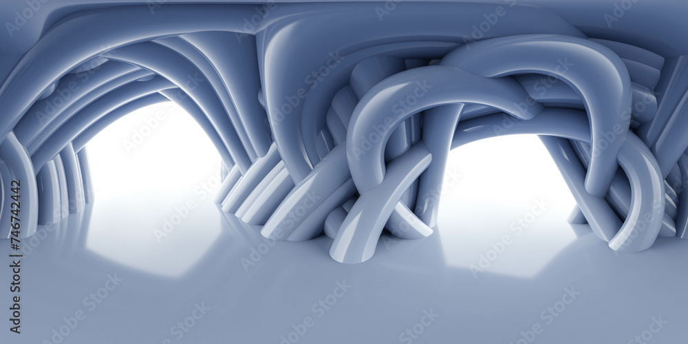 Poster abstract view of tunnel in the sky 360 panorama vr environment map