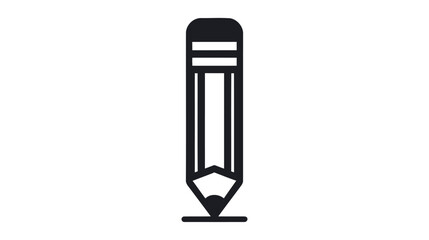 Pencil flat icon. thin line signs of education. Outline logo of school