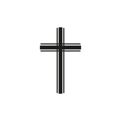 Crucifix icon. Easter. Vector illustration on a white background.